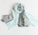 Écharpe bicolore pour homme à rayures J748 2