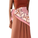 Écharpe carrée de luxe Equestrian style équestre Écharpe multifonctionnelle pour femmes à porter sur la tête, le cou et le corps Tendance mode 5