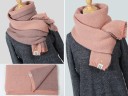 Écharpe d'hiver en tricot pour femme J3189 7