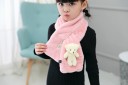 Écharpe d'hiver pour enfants avec ours J869 1