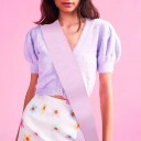 Écharpe de fête unie 158 x 9,5 cm Écharpe en textile sans impression pour un enterrement de vie de jeune fille Célébration Accessoire de mariage 5