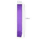 Écharpe de fête unie 158 x 9,5 cm Écharpe en textile sans impression pour un enterrement de vie de jeune fille Célébration Accessoire 2