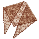 Écharpe en dentelle élégante 130 x 45 cm Écharpe triangulaire pour la tête et le cou Couronne de fleurs légère Accessoire compact pour toutes les saisons 7