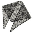 Écharpe en dentelle élégante 130 x 45 cm Écharpe triangulaire pour la tête et le cou Couronne de fleurs légère Accessoire compact pour toutes 6