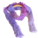 Écharpe femme 135–175 cm Écharpe en peluche avec longs poils Accessoire de mode en acrylique doux et chaud Écharpe d'hiver élégante pour un port confortable 3