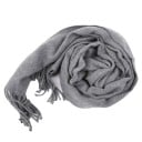 Écharpe Femme 174 x 33 cm Écharpe unie en cachemire et polyester avec des franges Élément d'hiver chaud, doux et élégant Écharpe stylée 6