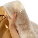 Écharpe femme 80–100 x 11,5 cm Écharpe unie en fausse fourrure Accessoire de mode doux et chaud pour l'hiver Élégante écharpe 19