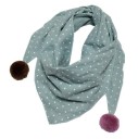 Écharpe pour enfants avec pompons J597 15