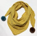 Écharpe pour enfants avec pompons J597 18