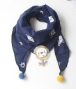 Écharpe pour enfants avec pompons J597 27