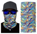 Écharpe stylée pour homme avec imprimés colorés J3381 2