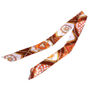 Écharpe universelle pour femmes 4 × 100 cm Petit long accessoire fin stylé Écharpe pour la tête Bandeau pour cheveux Ornement de poignée 4