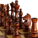 Échecs en bois pliants 44x44 cm Échiquier de luxe en bois massif Figurines sculptées à la main Plateau pliant Fermeture magnétique 2