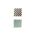 Échiquier en cuir roulable 34 x 34 cm Tapis de tournoi souple et portable Planche d'échecs légère pour débutants et enfants 1