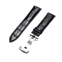 Echter Lederarmband 24 mm aus Kalbsleder Brauner Ersatzarmband mit Edelstahl-Faltschließe Komplettes Set mit Werkzeug und Federstäben 1