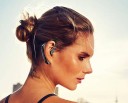 Écouteur sans fil bluetooth 5.0 derrière l'oreille avec embout et microphone mains libres pour téléphoner Sensibilité 99 dB Câble 5