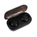 Écouteurs sans fil intra-auriculaires avec boîtier de charge 2500 mAh pour la musique et les appels Bluetooth 5.0 Microphone intégré Portée 10 m 2