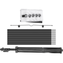 Ecran de proiecție cu stativ 100" 16:9 227x127 cm 4K HD Cinematograf mobil Stativ reglabil pe înălțime Proiecții interioare și exterioare 3