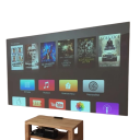 Ecran de proiecție din material 120" 16:9 266x148 cm Cortină reflexivă gri din metal Anti-reflexie HD 1080 4K ULTRA HD Cinema de acasă Imagine cu contrast ridicat 4