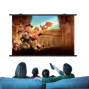 Ecran de proiecție montat pe perete cu anti-reflexie 110" 16:9 244x137 cm HD 8K pentru cinematograful de acasă Ecran de perete Contrast puternic Imagine clară Prezentare 2