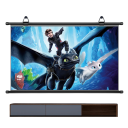 Ecran de proiecție montat pe perete cu anti-reflexie 72" 16:9 159x90 cm HD 8K pentru cinema acasă Ecran de perete Imagine clară Proiecție contrastantă 6