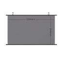 Écran de projection mural anti-reflet 120" 16:9 266x149 cm Haute Définition 8K Cinéma maison grand format Écran mural Image nette Présentation 5