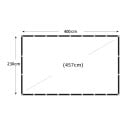 Écran de projection portable pliable 457 cm 180" 16:9 Blanc Doux Haute Densité pour Utilisation Intérieure et Extérieure Laser 9