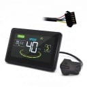 Écran LED pour vélo Mesure de la vitesse et de la distance Indicateur de batterie et 5 niveaux PAS Connecteur SM 6 broches Contrôleur Noir Pour vélo 2