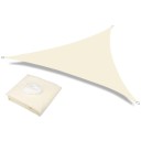 Écran solaire triangulaire imperméable 3,6 x 3,6 x 3,6 m Marquise avec filtre UV à 98% Bâche pour jardin terrasse balcon espace extérieur 3