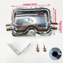 Edelstahl 24 mm Eingang 24 mm Länge 120 mm Universeller Auspuff für Standheizungen – größerer Querschnitt 2