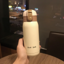 Edelstahl-Thermoskanne 350 ml 6 x 18,3 cm Vakuumisolierte Reise-Trinkflasche für heiße und kalte Getränke Tragbare Thermosflasche 2