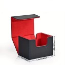 Edle schwarze Box mit farbenfrohem Innenleben zur Aufbewahrung von Kartendecks mit Magnetverschluss und strapazierfähigem Außenmaterial 2