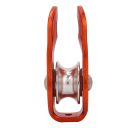 Eénvoudige katrol 8,1 x 4,4 cm Aluminiumlegering voor klimmen en bergbeklimmen Touw tot 12 mm Draagkracht 26 kN Hoge sterkte 3