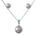 Eenvoudige sieraden Halsketting en Oorbellen RVS Dames set Minimalistisch ontwerp Feest Dagelijks gebruik 3