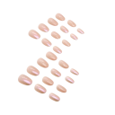 Efeito Aurora em 24 unid. de unhas artificiais Brilho cromado com design cintilante Mudança elegante de cor consoante o ângulo de visão Unhas 2