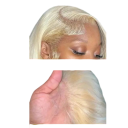 Efektní blond vlnitá paruka lace front hustota 220 % transparentní krajka 33 x 15,2 cm délka 91,4 cm na denní i sváteční nošení 5