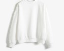 Effen sweatshirt voor dames 5