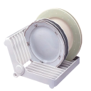 Égouttoir à vaisselle Organisateur de cuisine Support en plastique pour assiettes Organisateur de cuisine 21 x 18 x 16 cm 2