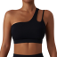 Egy vállú sportmelltartó Backless Workout Sports Top Push Up Effect Sportmelltartó 3