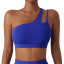 Egy vállú sportmelltartó Backless Workout Sports Top Push Up Effect Sportmelltartó 7