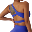 Egy vállú sportmelltartó Backless Workout Sports Top Push Up Effect Sportmelltartó 2