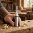 Egyenes horonymaró 4 x 22 mm 12,7 mm szárú háromélű CNC maró keményfém TCT vágókkal ezüst színben fa és forgácslapokhoz 5