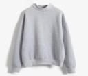 Einfarbiges Damen-Sweatshirt 8