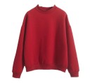 Einfarbiges Damen-Sweatshirt 4
