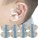 Einweg-Ohrstöpsel für Kinder, wasserdicht, 100 Stück, oval, zum Haarewaschen, 7 x 4,5 cm, hygienische Badezimmerkappen 1