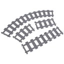 Eisenbahn-Bausatz 83-teilig Eisenbahnschienen mit Weichen Schienen 6,5 cm breit Bahnübergang Bausatz für Kinder Gestalten Sie Ihre eigene Strecke 2