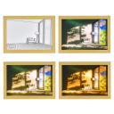 Éjjeli fény festővászon 23 x 17 cm Fényerő beállítása Modern minimalista világítás USB tápegység 2