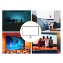 Ekran projekcyjny z statywem 100" 16:9 227x127 cm 4K HD Przenośne kino domowe Stojak Wysokość regulowana Projekcje zewnętrzne i wewnętrzne 6