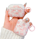 Ekskluzywne AirPods 1 2 Etui Uroczy błyszczący wzór kokardki Kryształowo miękki przezroczysty pokrowiec ochronny Odporny na kurz, trwały chroni przed zarysowaniami i uderzeniami 2