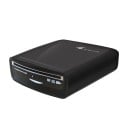 Ekstern USB DVD CD MP4 MP5 afspiller til bil, LED TV og PC, 16x15x4,7 cm, sort, slank design med USB strømforsyning og disk slot 1